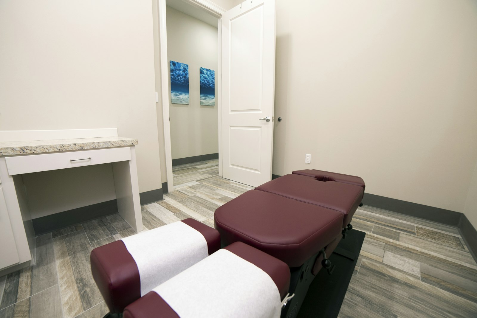 Private treatment room at Anchor Chiropractic in London